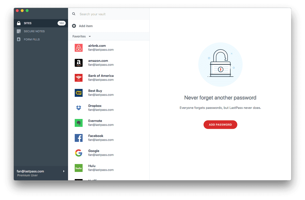 LastPass - to manage your passwords in one secure place
