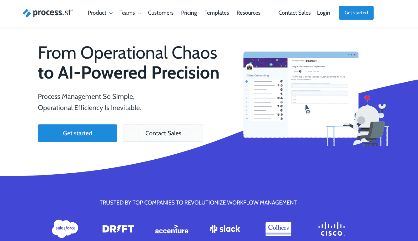 Process Street helps you go from operational chaos to AI-power precision