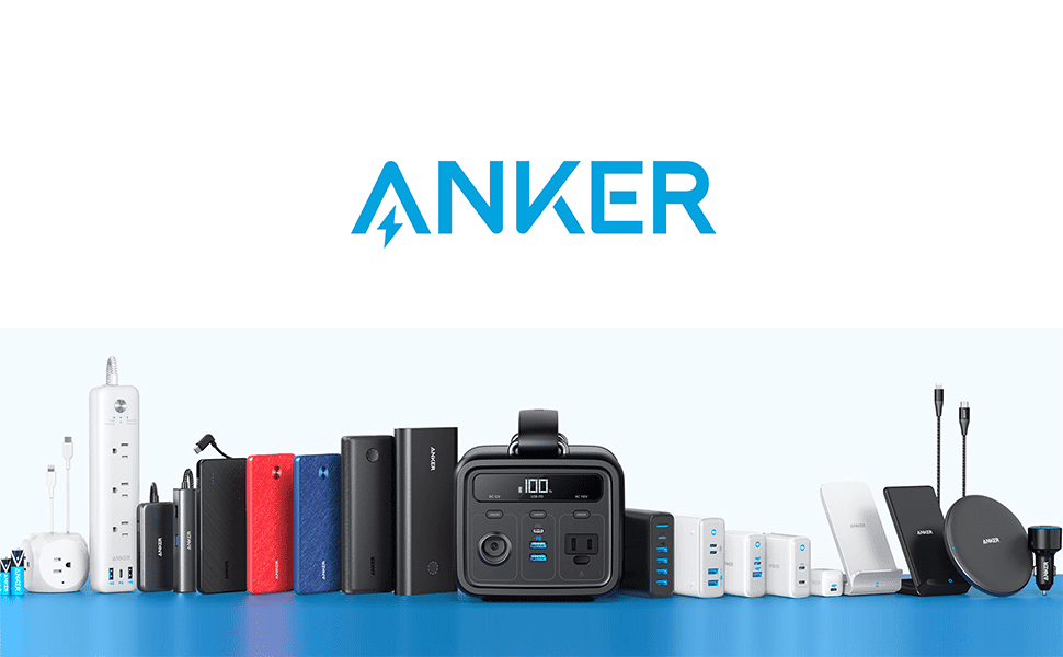 Anker USB-C charger and cables product screenshot