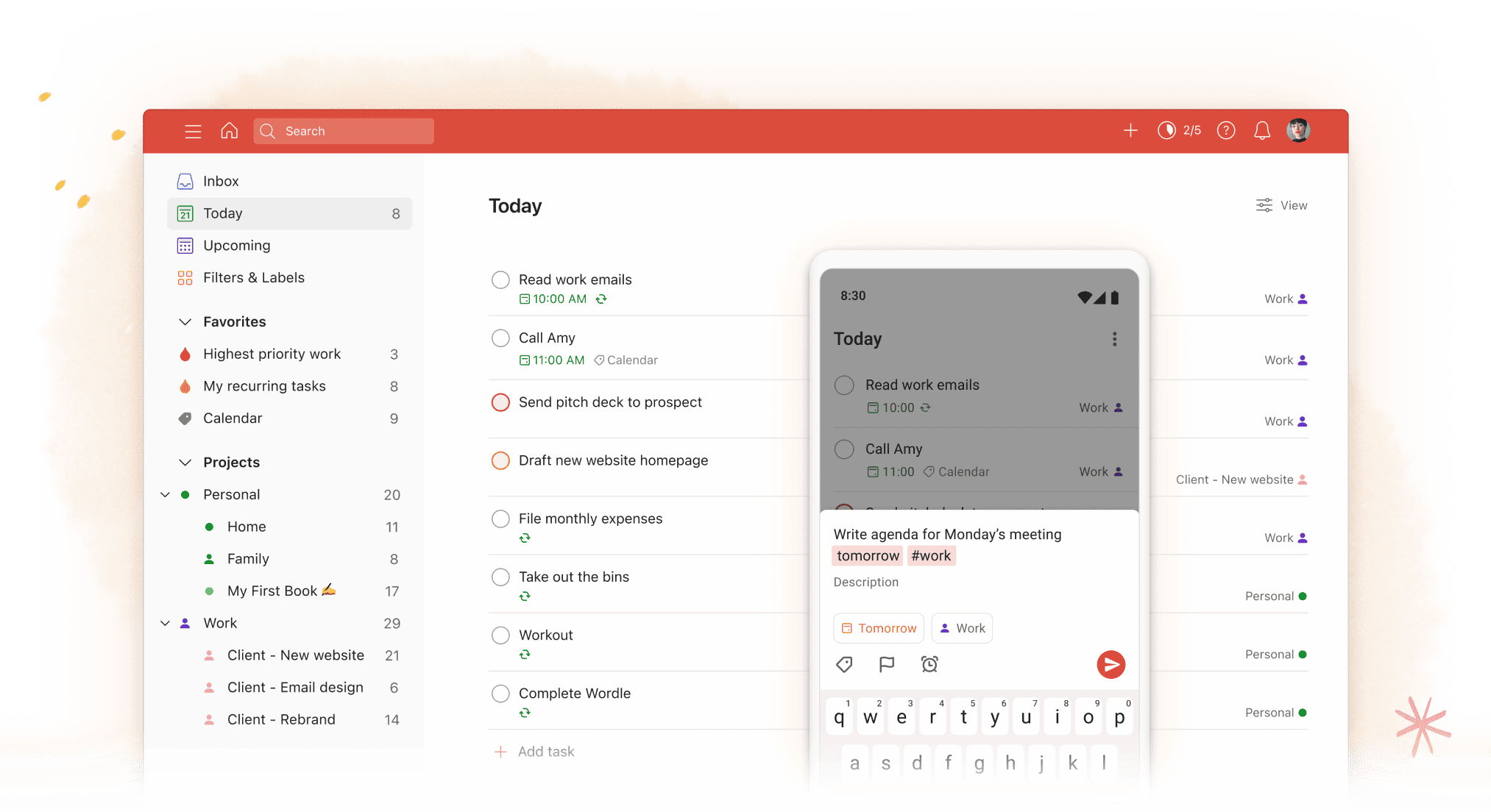 todoist weekly review