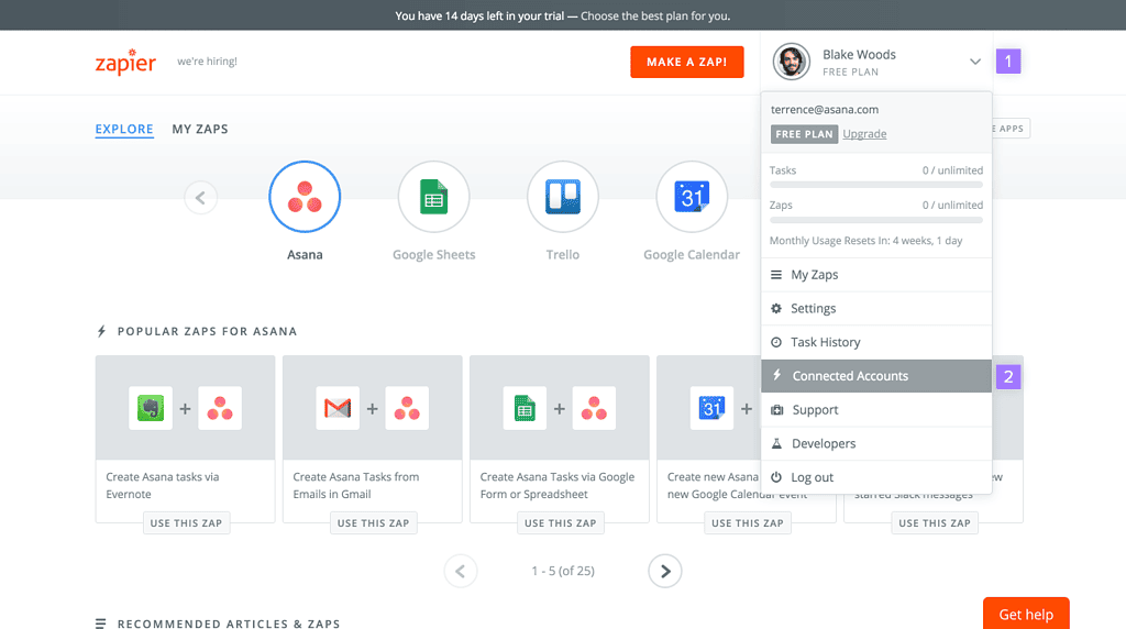 Zapier - to automate repetitive tasks to save time