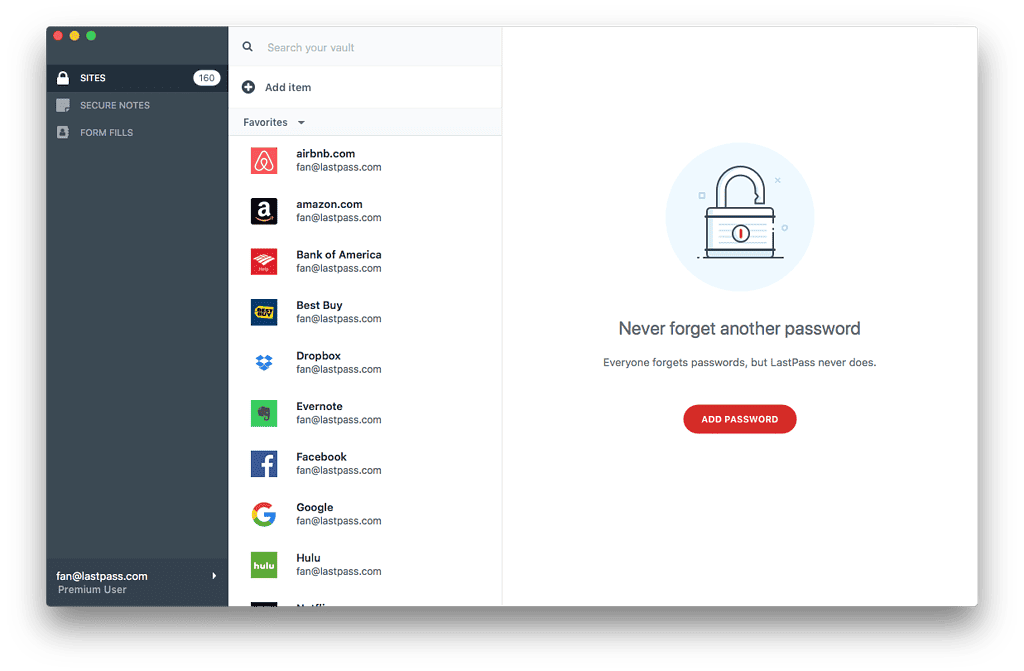 LastPass - to manage your passwords in one secure place