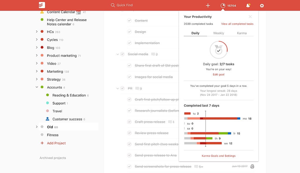 Todoist - to easily manage your to-do list