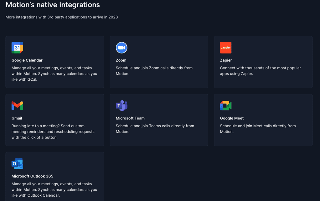 Monday has a few native integrations