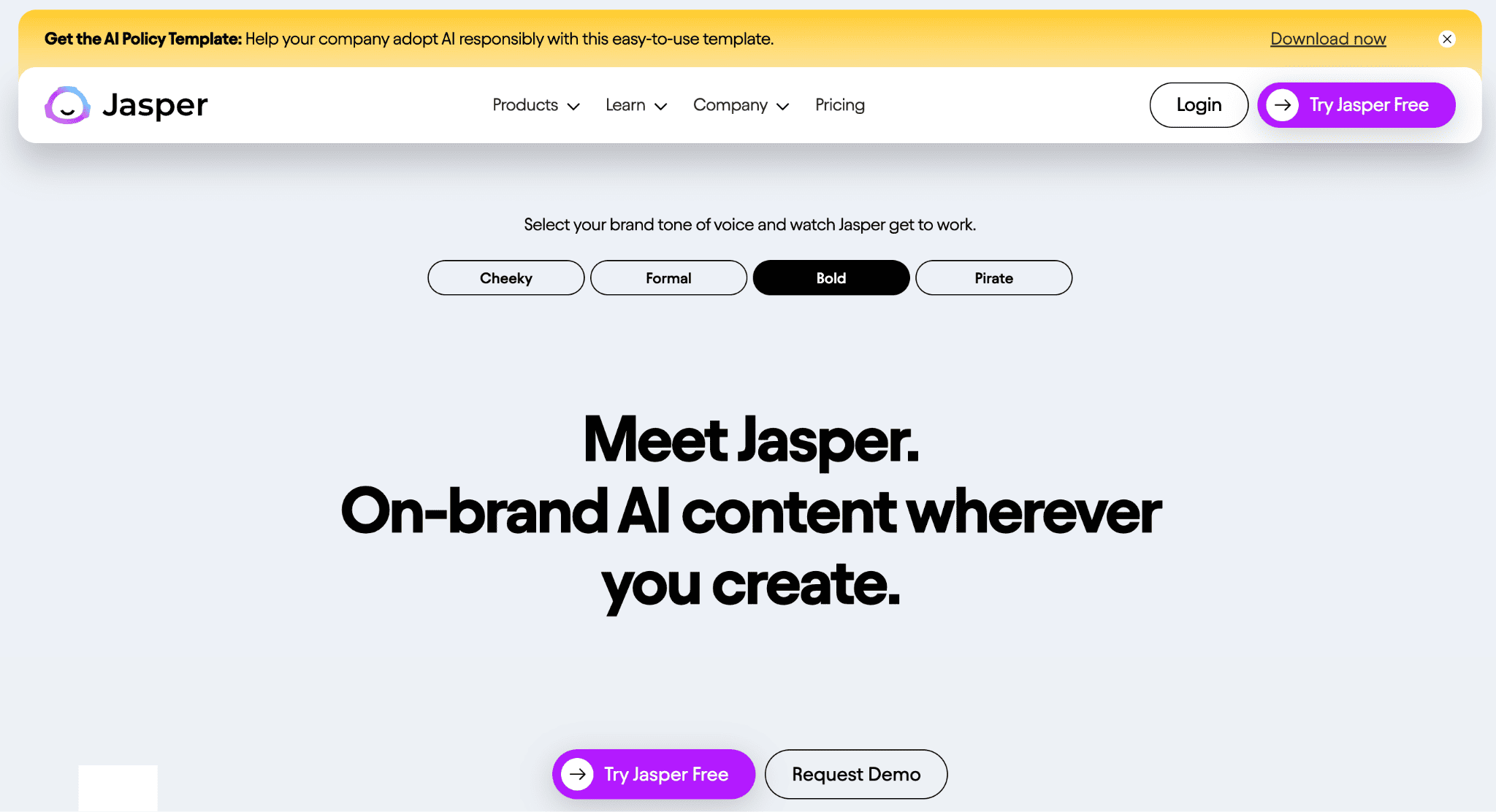 Jasper.ai assists businesses in generating on-brand content across various digital channels and marketing materials.