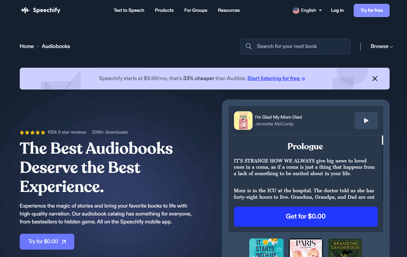 Speechify audiobooks