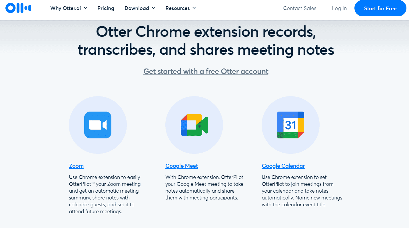 Otter Chrome Extensions