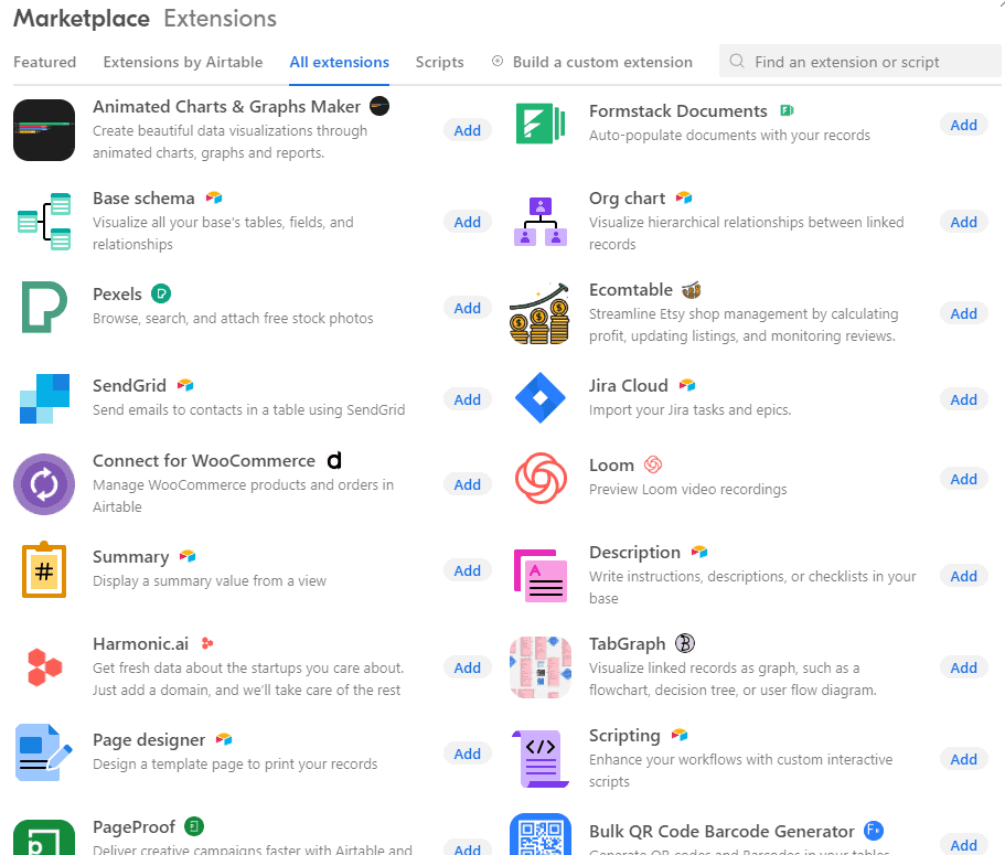 Airtable Third-Party Connectivity