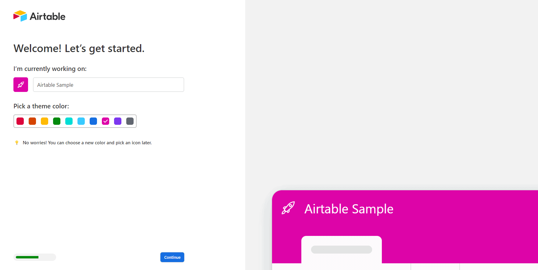 Get started with Airtable