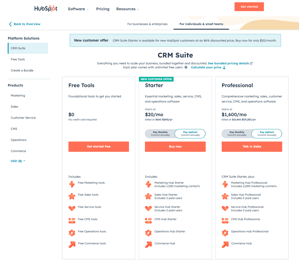 How much is HubSpot?