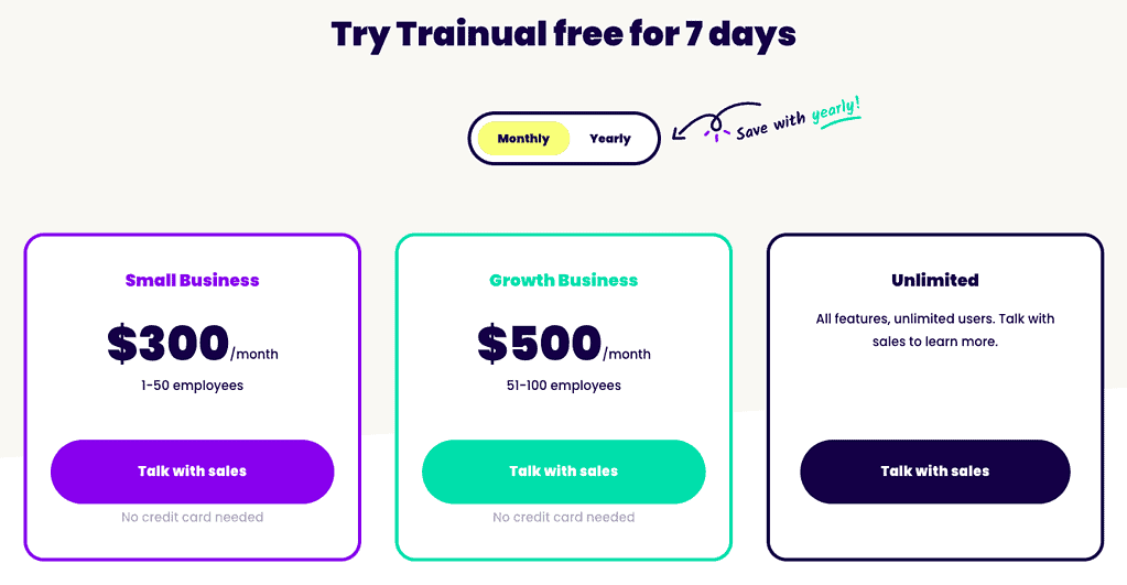 Trainual pricing