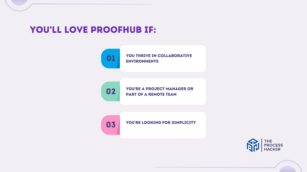 You’ll love ProofHub if: