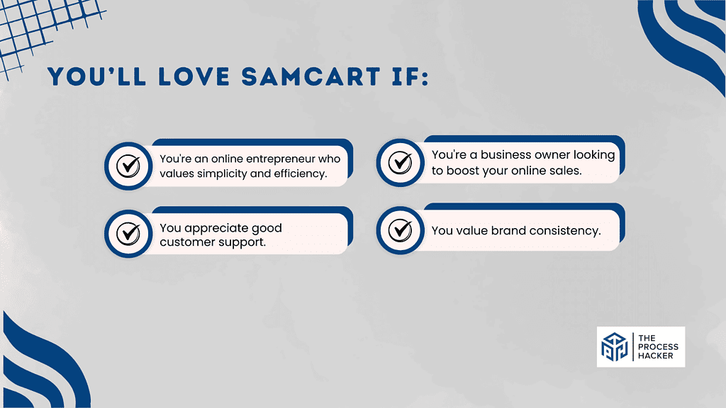 You’ll love SamCart if