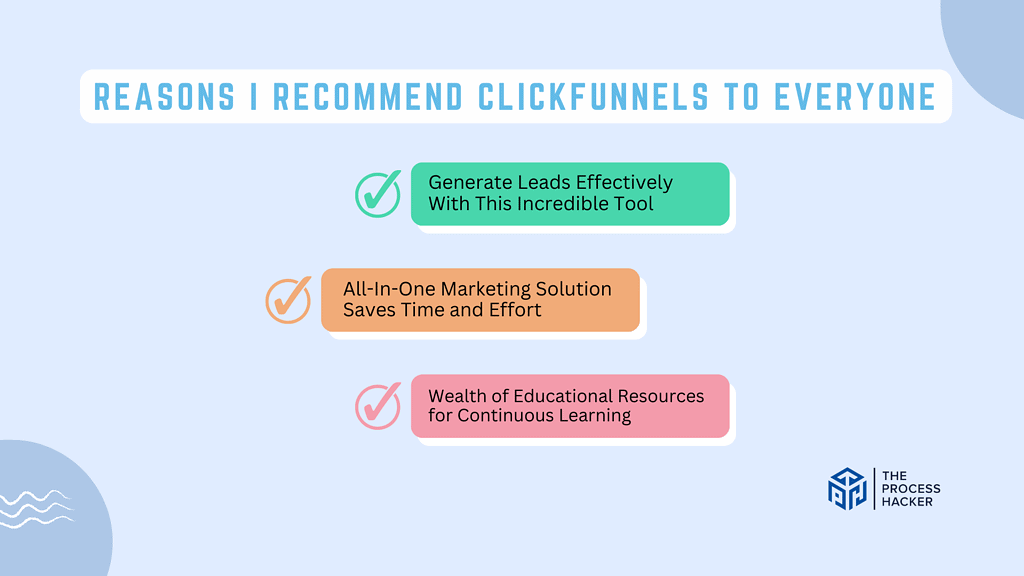 Reasons I Recommend ClickFunnels to Everyone