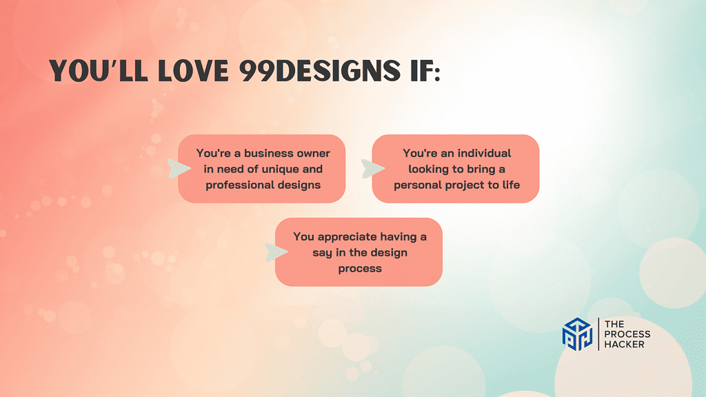 You’ll love 99designs if: