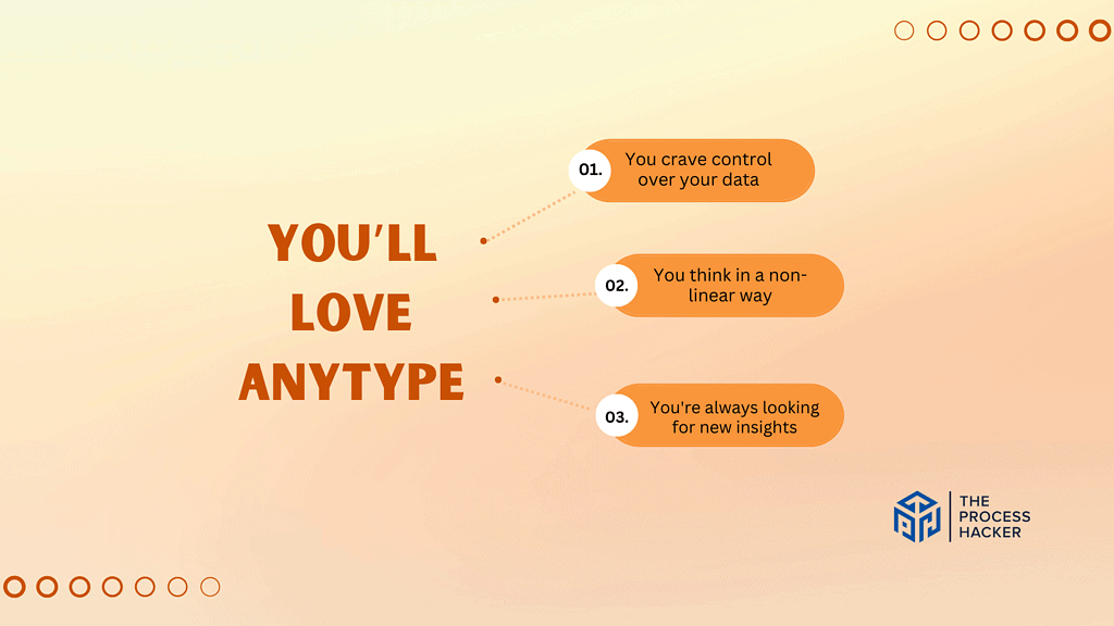 You’ll love Anytype if: