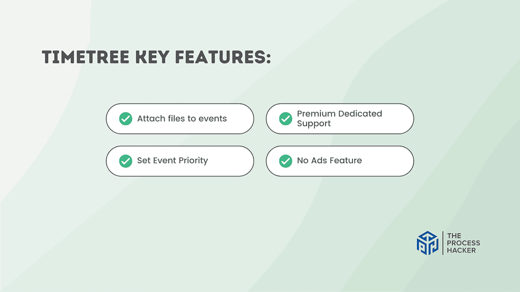 TimeTree: Key Features Breakdown