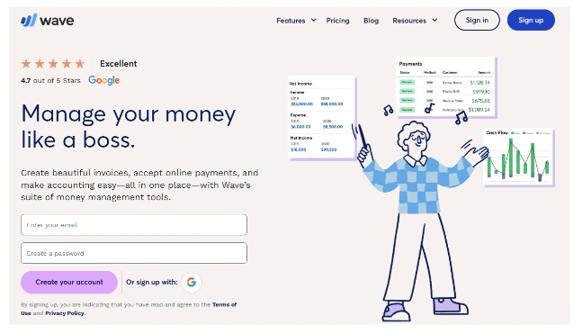 Wave: Manage your money like a boss