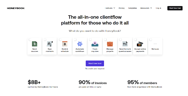 HoneyBook: The all-in-one clientflow platform for those who do it all