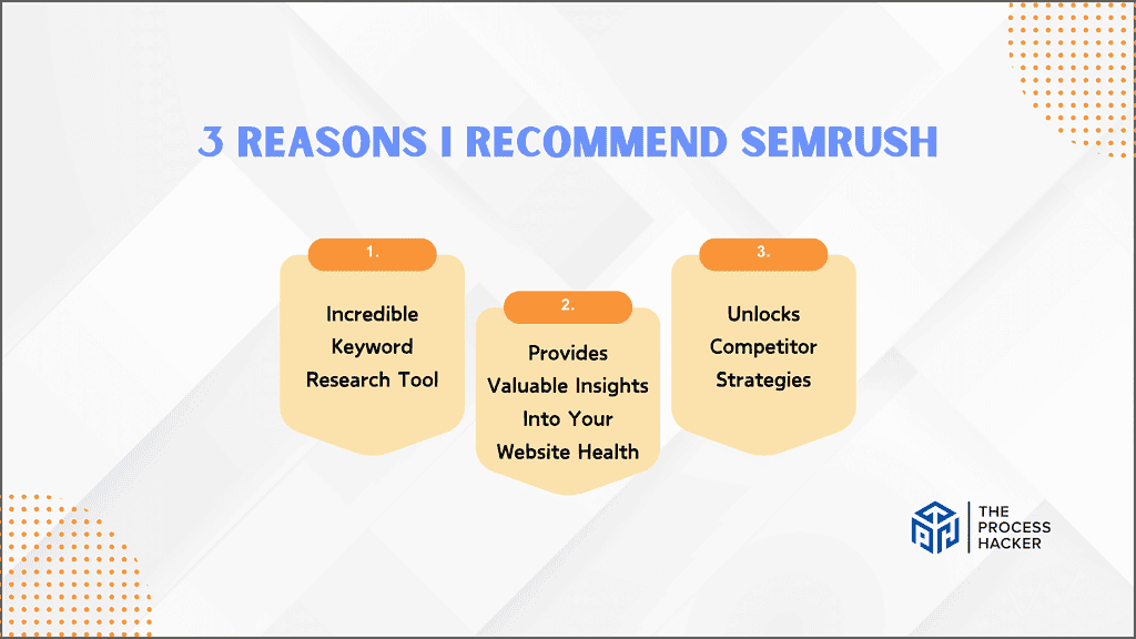 Reasons I Recommend Semrush to Everyone